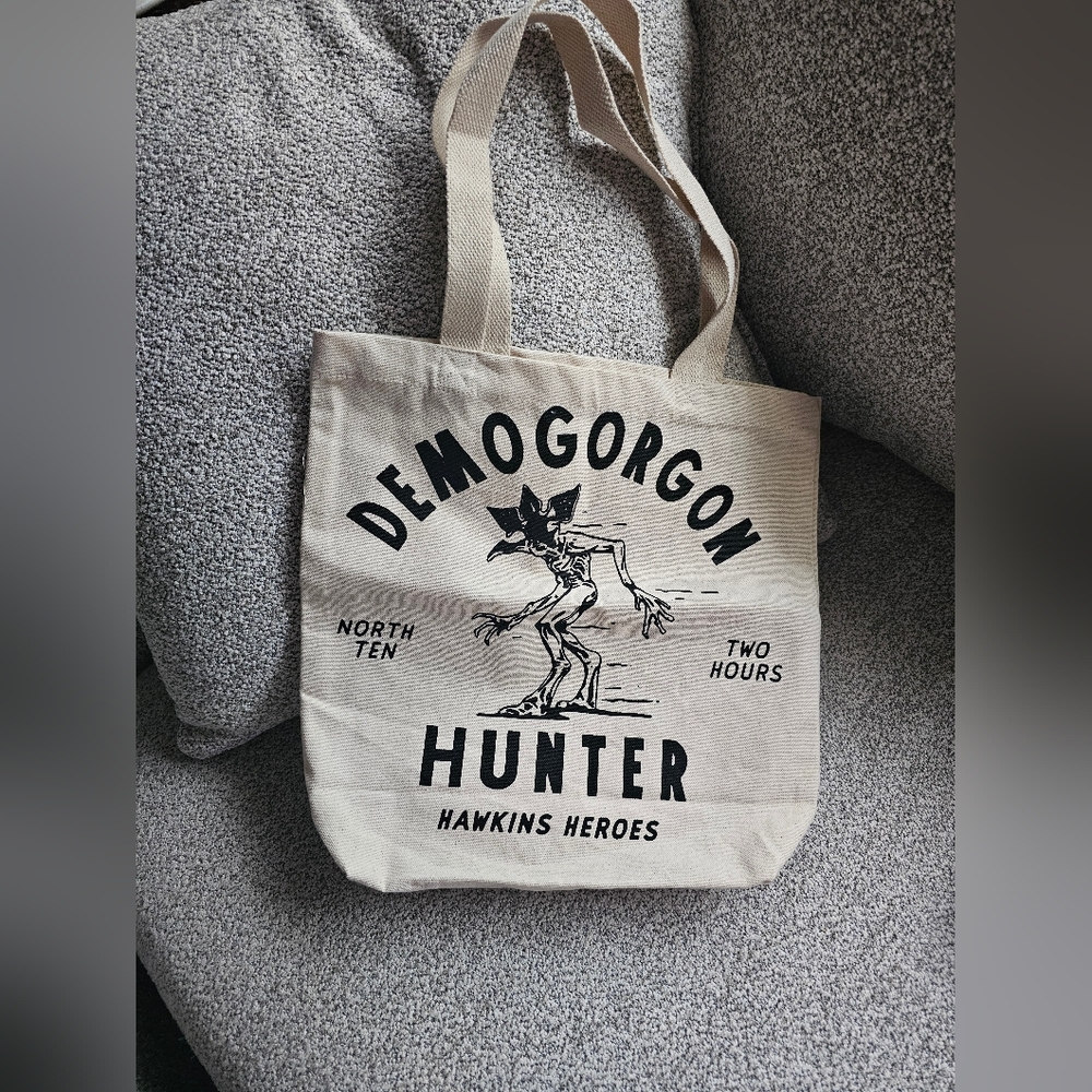 Stranger Things Demogorgon Hunter Tote Bag